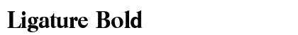 Ligature Bold preview