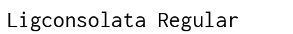 Ligconsolata Regular Preview