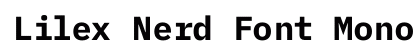 Lilex Nerd Font Mono Bold preview
