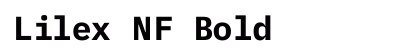 Lilex NF Bold preview