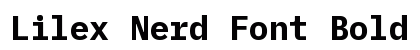 Lilex Nerd Font Bold preview
