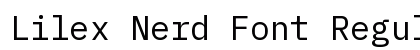 Lilex Nerd Font Regular Preview