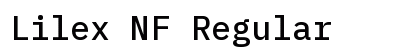 Lilex NF Regular Preview