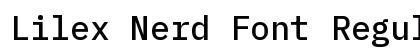Lilex Nerd Font Regular Preview