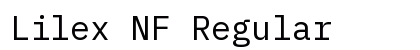 Lilex NF Regular Preview