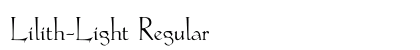 Lilith-Light Regular preview