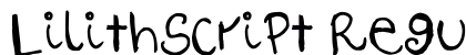 LilithScript Regular preview