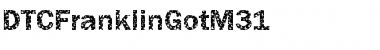 DTCFranklinGotM31 Regular Font