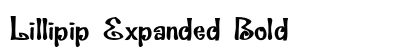 Lillipip Expanded Bold Preview
