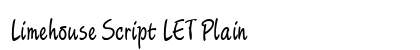 Limehouse Script LET Plain preview
