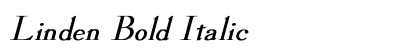 Linden Bold Italic Preview