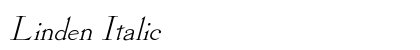 Linden Italic preview
