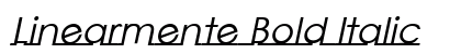 Linearmente Bold Italic Preview