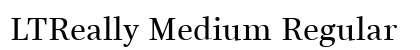 LTReally Medium Regular Preview