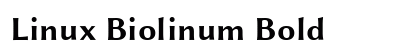 Linux Biolinum Bold preview