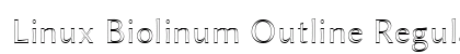 Linux Biolinum Outline Regular preview