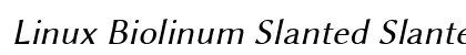 Linux Biolinum Slanted Slanted preview