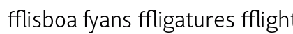 Lisboa Sans Ligatures Light Regular preview