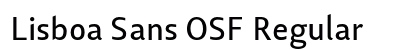 Lisboa Sans OSF Regular preview
