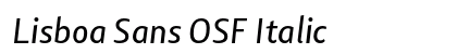 Lisboa Sans OSF Italic Preview