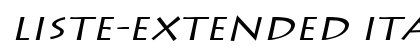 Liste-Extended Italic preview