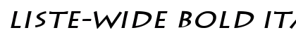 Liste-Wide Bold Italic Preview