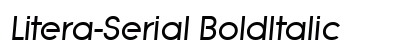 Litera-Serial BoldItalic Preview