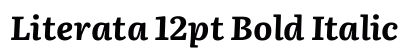 Literata 12pt Bold Italic Preview