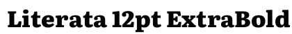 Literata 12pt ExtraBold Regular Preview