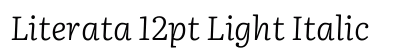Literata 12pt Light Italic preview