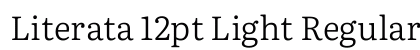 Literata 12pt Light Regular Preview