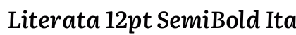 Literata 12pt SemiBold Italic preview
