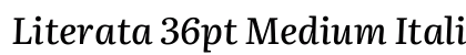 Literata 36pt Medium Italic preview