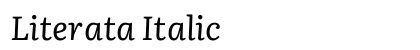 Literata Italic preview