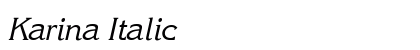 Karina Italic Preview