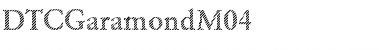 DTCGaramondM04 Regular Font