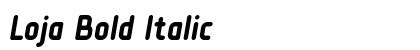 Loja Bold Italic Preview