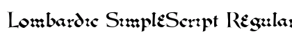 Lombardic SimpleScript Regular preview