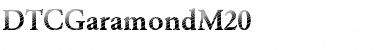 DTCGaramondM20 Regular Font