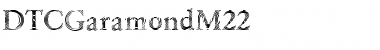 DTCGaramondM22 Regular Font