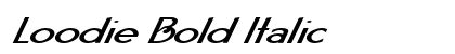 Loodie Bold Italic Preview