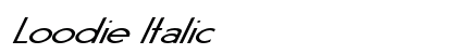 Loodie Italic Preview