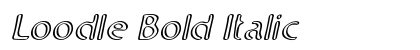 Loodle Bold Italic Preview