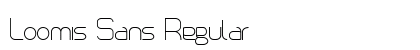 Loomis Sans Regular preview