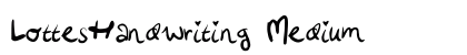 LottesHandwriting Medium preview