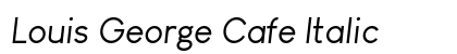 Louis George Cafe Italic Preview