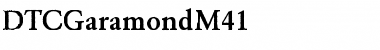 DTCGaramondM41 Regular Font