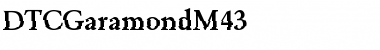 Download DTCGaramondM43 Font