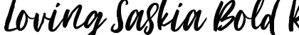 Loving Saskia Bold Regular preview