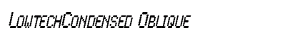 LowtechCondensed Oblique preview